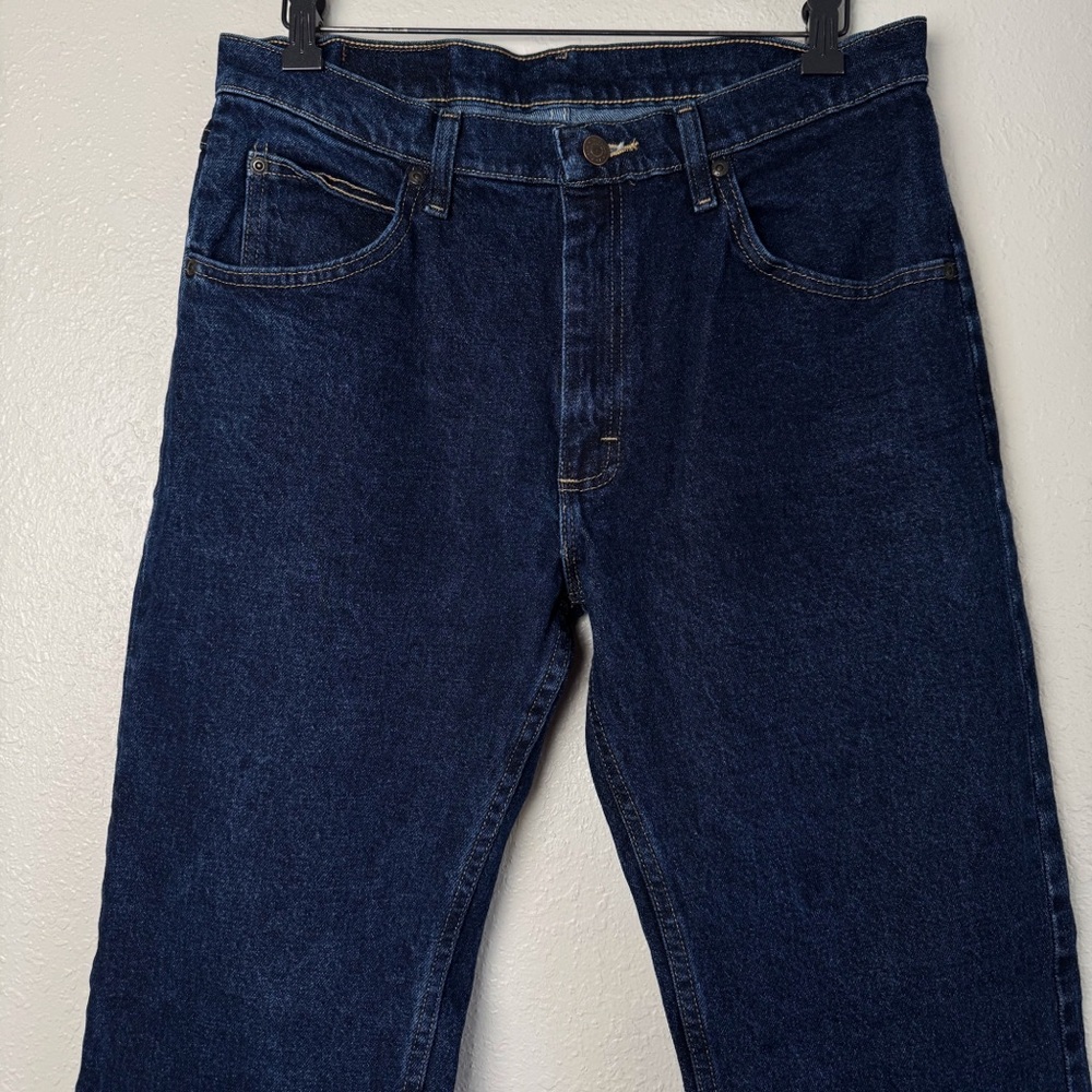 Wrangler Denim flex comfort regular fit jeans dark wash 32x32 - Picture 3 of 9